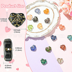 16шт 15 цвета бусины лэмпворк ручной работы LAMP-CJ0002-47