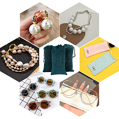 12 шт. бархатный мешочек для хранения очков с завязкой ABAG-BBC0001-16A