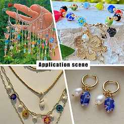 50 шт. подвески из бусин миллефиори ручной работы PALLOY-PH0022-35