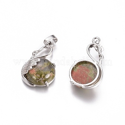 Природные подвески Unakite&nbsp;G-L512-N17