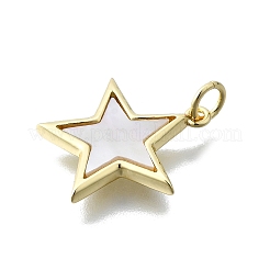 Кулоны из латуни в форме звезды&nbsp;X-KK-V010-12G