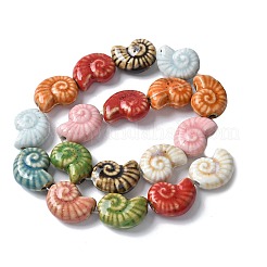 Фарфоровые бусины ручной работы серии «Океан» PORC-R002-03M