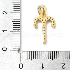 925 pendentifs en argent sterling avec micro pavé de zircone cubique transparent&nbsp;STER-Z012-06G-07
