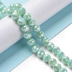 Гальванические непрозрачные стеклянные бусины&nbsp;EGLA-H101-01