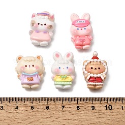 Cabochons aus undurchsichtigem Harz mit Cartoon-Tiermotiven&nbsp;RE-CBADCDD-02