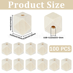100 Stück unbehandelte&nbsp;WOOD-PA0001-75A