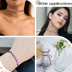 2 рулон полиэстеровой блестящей волнистой ленты для отделки бахромой OCOR-GF0003-50B