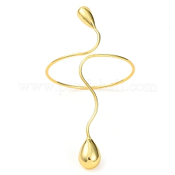 Латунь манжеты браслеты для женщин BJEW-F477-01G