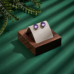 Прямоугольные деревянные подставки для сережек&nbsp;EDIS-WH0032-20