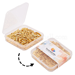 Бусины из сплава в тибетском стиле в форме крыла TIBEB-PH0004-71