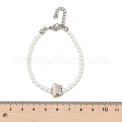 Пластиковые браслеты из искусственного жемчуга для женщин BJEW-M056-11P