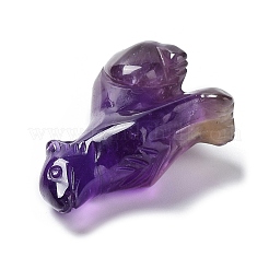 Резные фигурки целебных волков из натурального аметиста&nbsp;G-H288-03-07