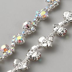 Стеклянные цепочки со стразами&nbsp;DIY-WH0683-18C