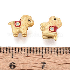 925 бусина из стерлингового серебра с темно-красной эмалью&nbsp;STER-T008-63G