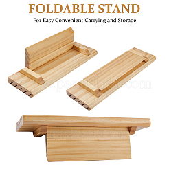 Espositori in legno con fessura sul retro inclinato per foto&nbsp;ODIS-WH0038-249