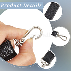 1 шт. плоские черные лямки из искусственной кожи для сумки&nbsp;FIND-BBC0004-48B