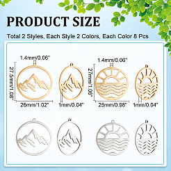 16 шт. 4 подвески из нержавеющей стали 201&nbsp;STAS-DC0012-18