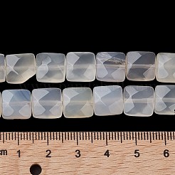 Natürlichen weißen Achat Perlen Stränge&nbsp;G-K359-B02-01
