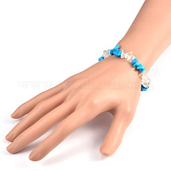 Чипсы из драгоценных камней из бисера стрейч-браслетов X-BJEW-JB01825-04