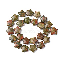 Natur Unakit Perlen Stränge&nbsp;G-K359-E05