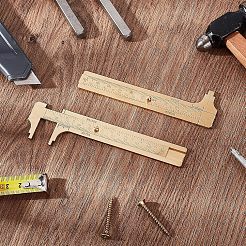 Calibro a corsoio in ottone da 4 pollice/100 mm&nbsp;TOOL-WH0121-45