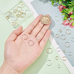 64шт 8 стильных латунных соединительных кольца KK-BC0009-44