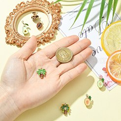 7個7スタイルアロイエナメルペンダント  混合図形  ミックスカラー  11.5~23.5x8.5~14.5x5.5~13.5mm  穴：1~4mm  1個/スタイル&nbsp;ENAM-CJ0007-38