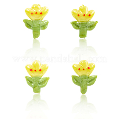 12шт ручной работы бусины лэмпворк LAMP-PA0001-01