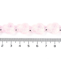 Нити прозрачных бусин из стеклянной эмали&nbsp;GLAA-B021-06G