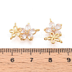 Компоненты люстры из латуни с микропаве из прозрачного кубического циркония звенья KK-N263-45G