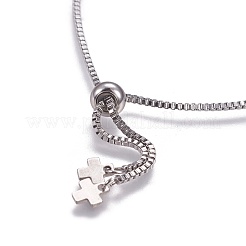 Fabrication de bracelet coulissant en acier inoxydable résistant au ternissement&nbsp;X-AJEW-JB00478-01