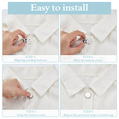 12 Stück Manschettenknöpfe aus Messing in 2 Stilen&nbsp;KK-ME0003-91P