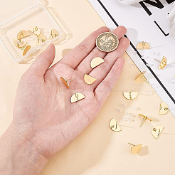 20 шт. латунные серьги-гвоздики KK-BC0008-45