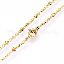 Colliers à chaînes en acier inoxydable 304&nbsp;X-NJEW-P223-02G