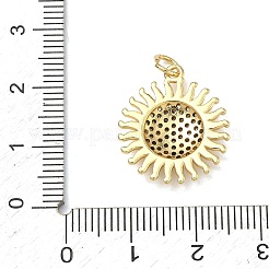Messing micro pave klare zirkonia anhänger&nbsp;KK-A293-21G