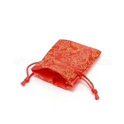 Сумочки для упаковки в ткани ABAG-WH0036-01A