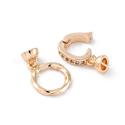 Латунный микро-паве кубический цирконий KK-D360-05G