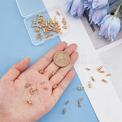 60шт 3 стильный латунный конец шнура FIND-PH0006-14