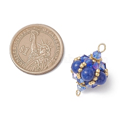 Подвески-фонарики с круглыми и стеклянными бусинами&nbsp;PALLOY-MZ01176