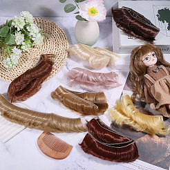 8 шт. 8 стиля высокотемпературное волокно короткая челка прическа кукольный парик волосы&nbsp;DIY-GL0005-62