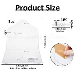 2 шт. шаблон из акрила для кожаного чехла для солнцезащитных очков своими руками&nbsp;TOOL-FH0001-80