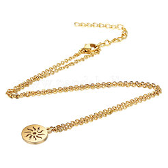 201 подвеска из нержавеющей стали ожерелье NJEW-S063-TN449-2