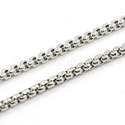 Ожерелье из цепочек-коробок NJEW-F027-02-2mm