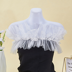 Polyester Damen Tüll Kragen&nbsp;AJEW-WH20072-25C
