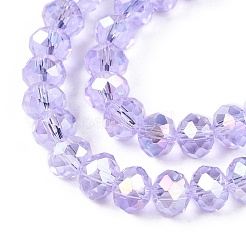 Стеклянные бусины с гальваническим покрытием &nbsp;LS-EGLA-A044-T8mm-B17