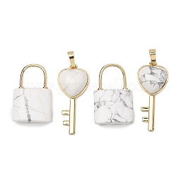 Pendentifs en perles de pierres précieuses naturelles et synthétiques mélangées&nbsp;GG-CBA9389-04