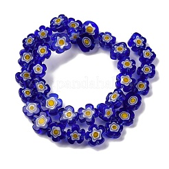 Ручной работы millefiori стеклянные бусины нитки LAMP-G164-03A