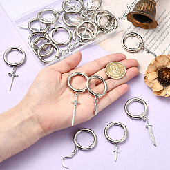 28 шт. 14 стиля нож и меч сплава обувь подвески&nbsp;HJEW-CJ00045