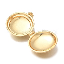Латунные плоские круглые подвески-медальоны KK-D431-028B-G