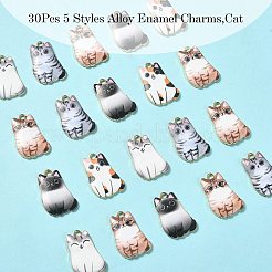 30шт 5 стиля подвески из сплава с эмалью&nbsp;ENAM-CJ0004-47